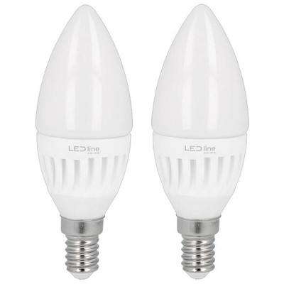 LED line PRIME LED Kerzenlampe C37 E14 5W 700lm 230V 2 Stück