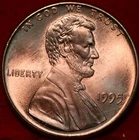 Uncirculated 1995 DDO Double Die Lincoln Memorial Cent