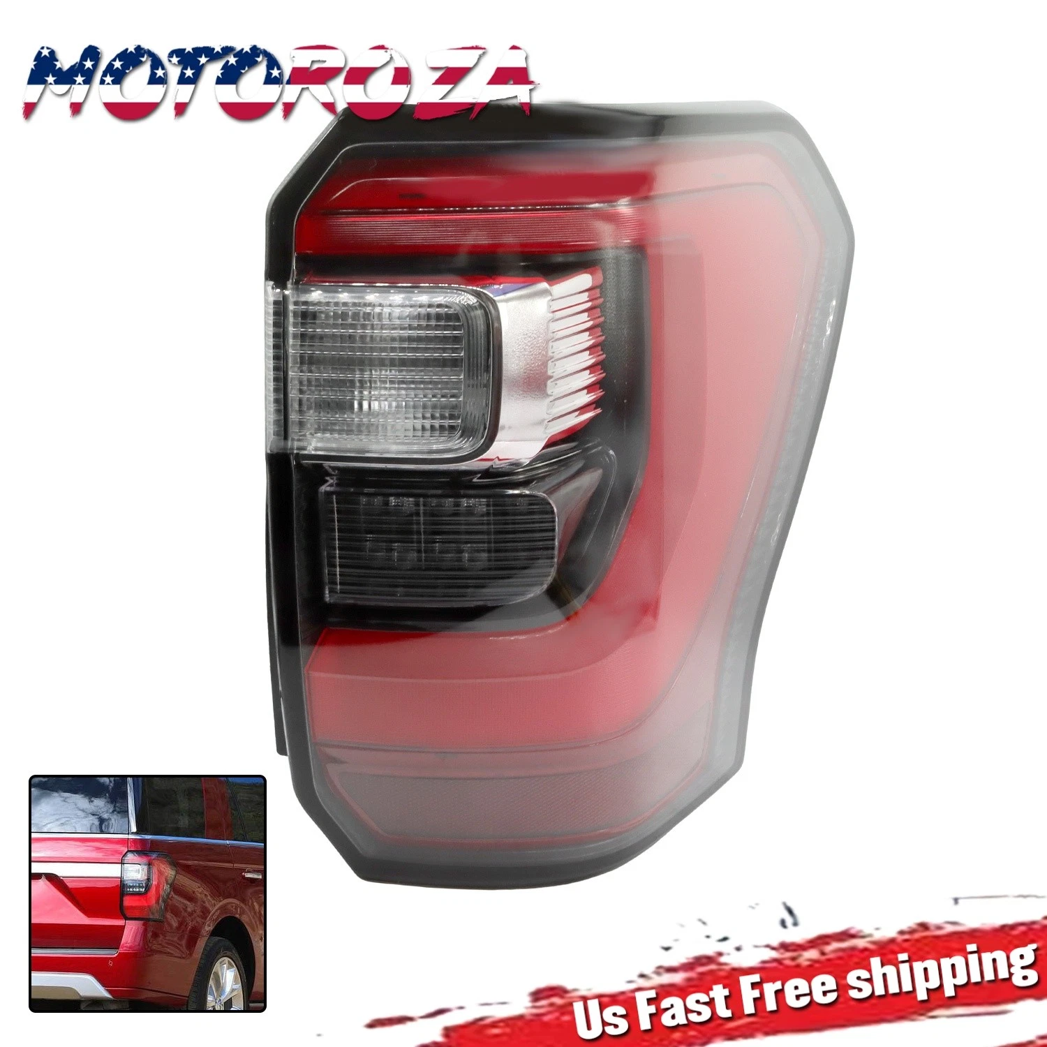 For 2018-2021 Ford Expedition LED Tail Lamp Taillight Assy Right - Passenger