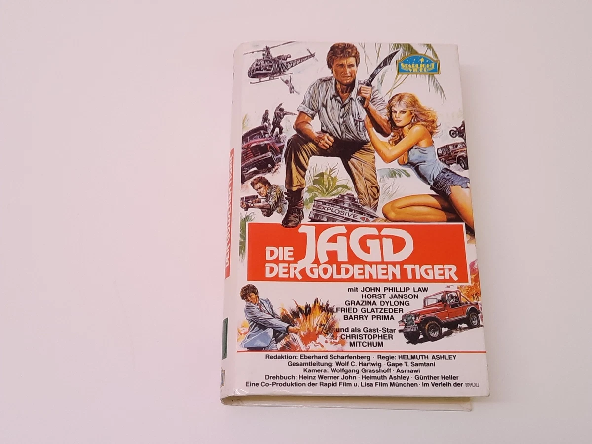 Die Jagd der goldenen Tiger 1984 VHS German PAL Video Hartbox Danger Keine Zeit