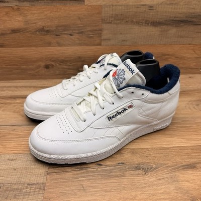 Reebok Club C 85 Men s Size 8 Tennis Sneakers White Athletic Sneaker Footwear