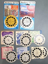 Vintage ViewMaster Reels Lot Of 15 Grand Canyon Butterflies Fairy Tales Sawyers