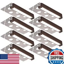 LEONLITE 8-Pack 7" LED Hardscape Lights, Low Voltage, 3W/4W/5W Dimmable, 5000K,