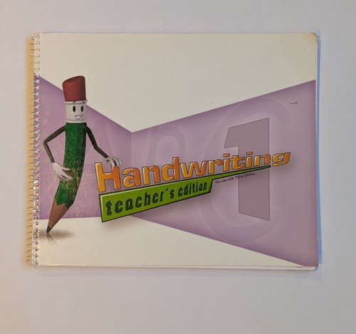BJU Press 1st Grade Handwriting Teacher's Edition, Third Edition, Very Good Cond