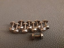 SPUR N  10x Achsen in Silberfarbe, passen auf Gleisspur N oder als Ladegut