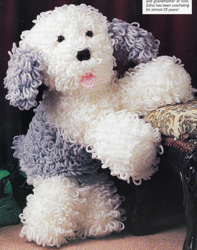 English Sheepdog Toy crochet pattern instructions
