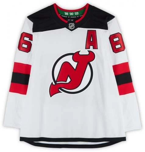 Jack Hughes New Jersey Devils Autographed White Premium Hockey Jersey