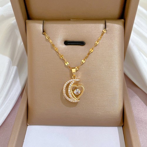Charming Dynamic Inlaid Necklace with a Special Shape for Fashionable Occasions - Picture 4 of 12