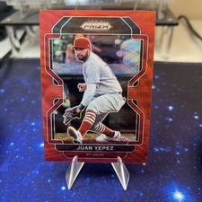 2022 Panini Prizm Tier III Red Wave Prizm /99 Juan Yepez #269 Cardinals SP