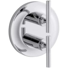 Kohler K-T14489-4-CP Purist Double Metal Lever Handle Thermostatic Valve Trim