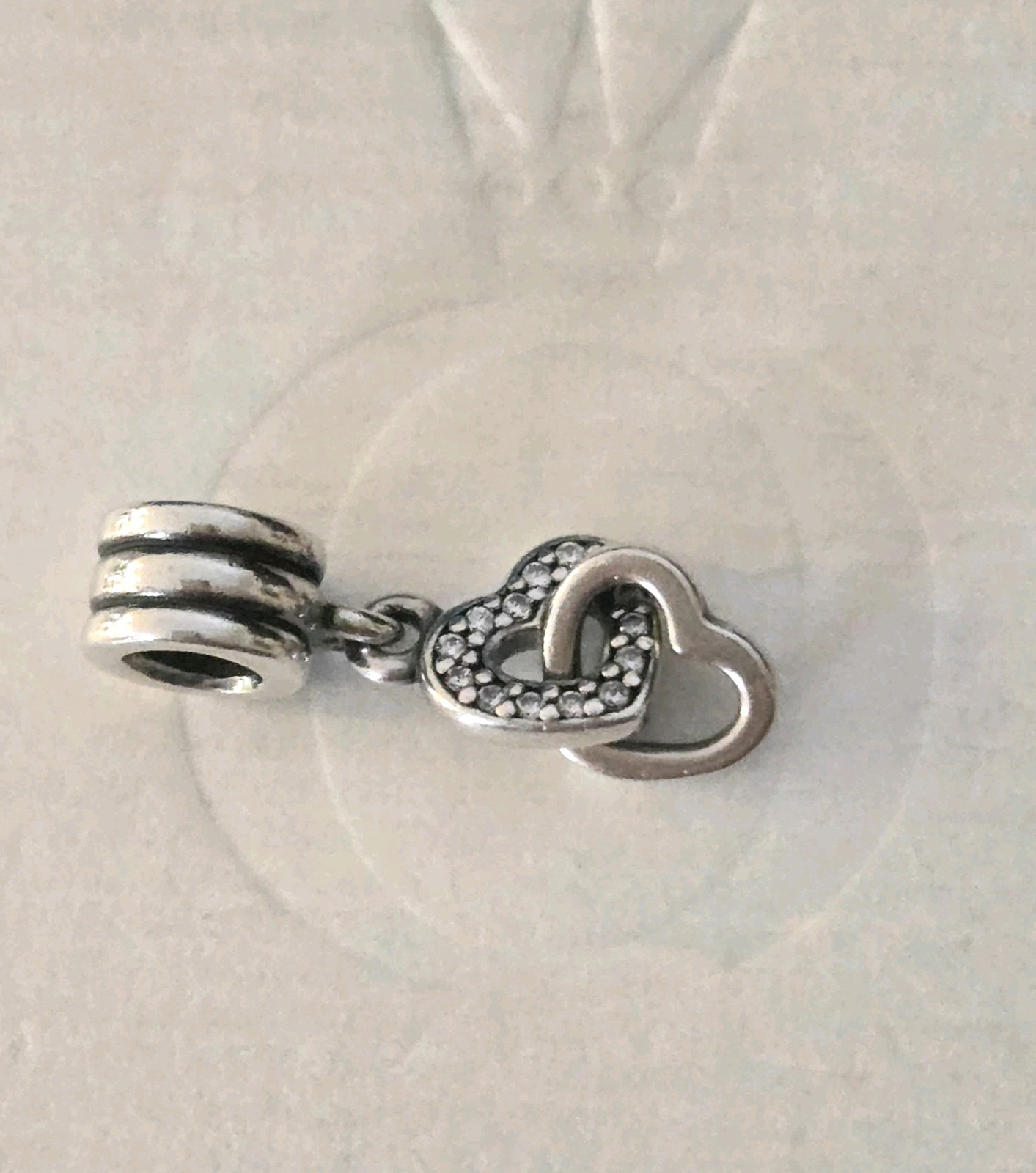 Pandora Authentic Interlocking Hearts Dangle Char… - image 3