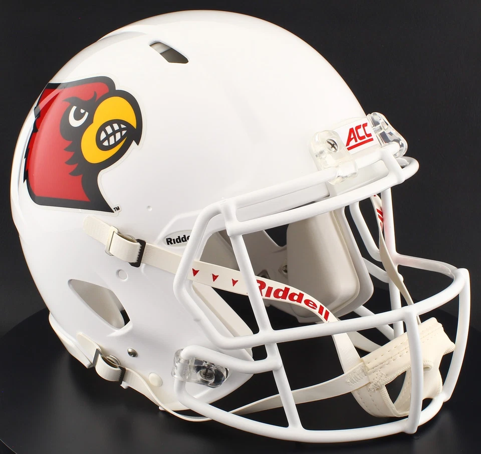 LOUISVILLE CARDINALS NCAA Riddell Speed Full Size AUTHENTIC Football Helmet - Image 2 of 4
