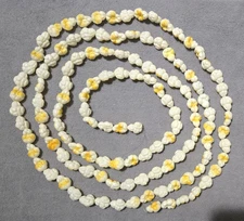 Rare Vintage 8 ft Long Blow Mold Buttered Popcorn Christmas Tree Garland