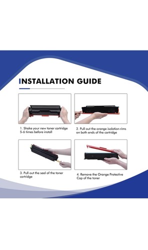 206X Toner Cartridges 4 Pack High Yield MFP M283fdw M283cdw - 第 4/8 張圖片