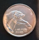 1 oz FINE SILVER Bear & Bull Stock Market Wall Street BU Silver Round Coin
