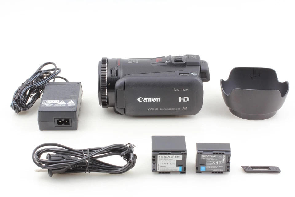 2 battery [Top MINT] Canon iVIS HF G10 Digital Video Camera Camcorder From JAPAN - Image 3 of 4