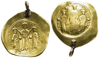 FITZ BYZANTINE EMPIRE ROMANUS IV EUDOXIA HISTAMENON CONSTANTINOPLE GOLD µFIM1827