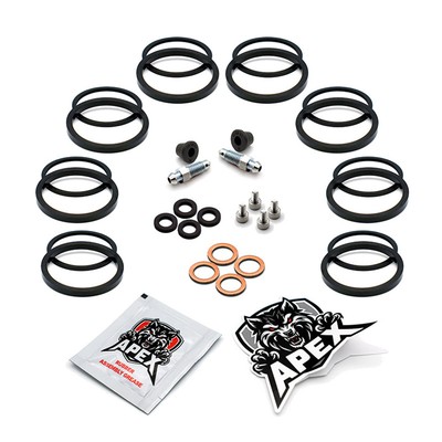 Brake Caliper Seal GPZ900R A10 1993 Front Kawasaki Parts Rebuild Kit Set ZX900