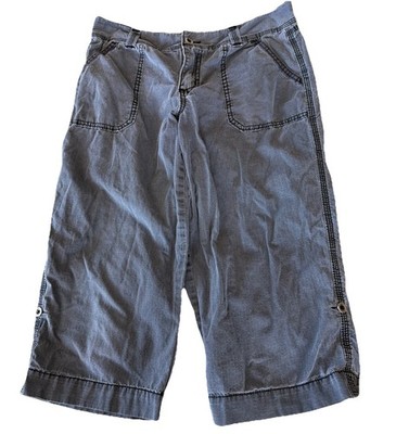 Women's Carhartt Relaxed Fit Roll Up Leg Crop Utility Pants Ripstop Sz 6 (30x19)