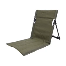 Folding Beach Chair with Back Support Outdoor Camping Chair Floor Chair Lounge R