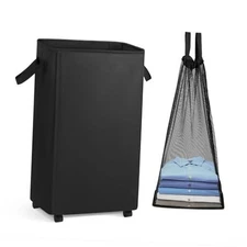 Laundry Hamper Laundry Basket with Wheels, 100L Large&Tall Collapsible Clothes 