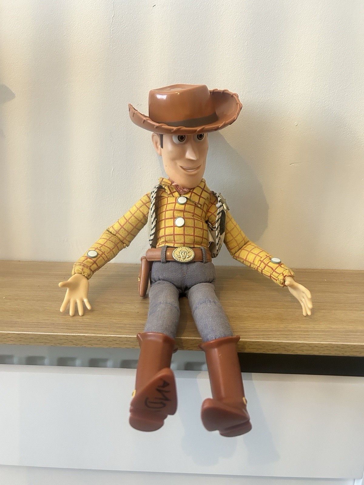 Official Disney Store Woody Toy Story Talking Action Figure With Pull Cord Hat
