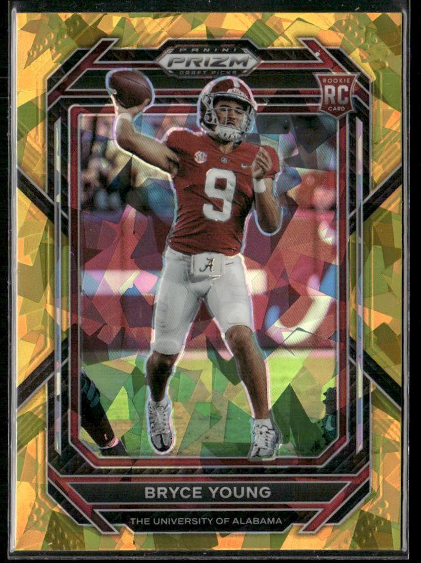 Bryce Young Panini Prizm Draft Picks #101 Gold Ice
