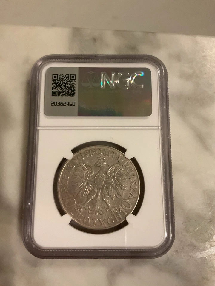 POLONIA 1933 W ENERO III SOBIESKI 10 ZLOTYCH VICTORIA SOBRE LOS TURCOS NGC AU CLEANET Foto 4 de 4