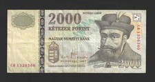 2007 Hugarian 2000 Ketezer Forint Banknote CR 1336360