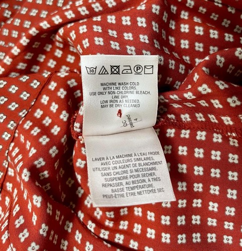 Anthropologie Maeve Farida Overall mit Stehkragen Gr. 10 rot ärmellos neu mit Etikett $ 178 - Bild 6 von 8