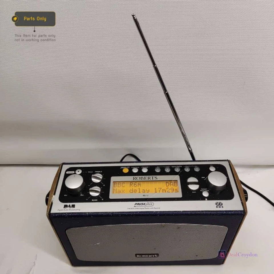 RÁDIO DIGITAL ROBERTS RD-11 FM RDS DAB COM REBOBINAMENTO DE REPOSIÇÃO E REPARO - Imagem 2 de 4