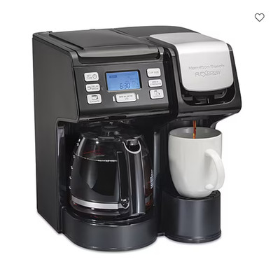 Hamilton Beach FlexBrew Trio 2 Way Coffee Maker Single Serve Fast Brew K-Cup Pod