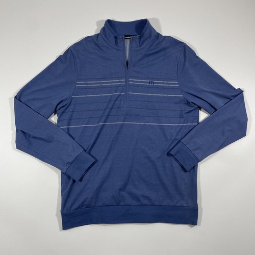 Travis Mathew Pullover Herren mittelblau Golf Performance Quarter Zip 1/4 - Bild 1 von 8