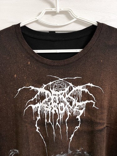 Camiseta Darkthrone A Blaze In The Northern Sky Band Manga Larga Desteñida De Colección - Imagen 6 de 14