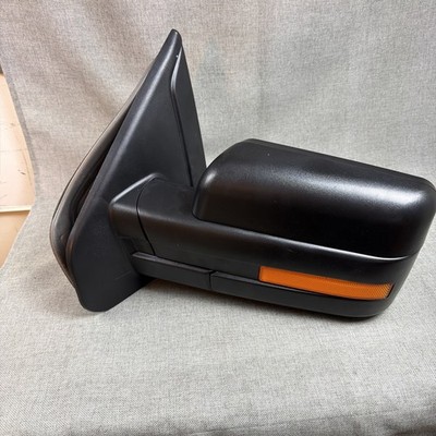 OEM Style 2011-2014 Ford F-150 Left Power Heated Signal Puddle Mirror Black