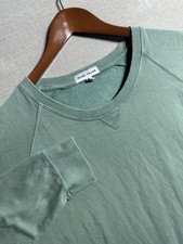 Peter Millar Crewneck Sweater Long Sleeve Mens Size XL Green Solid Stretch