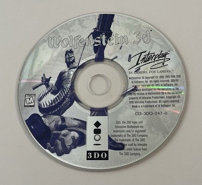 Interplay Wolfenstein 3D 3DO 1995 Video Game Classic