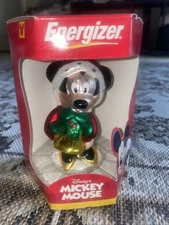 NEW Energizer Promotional Christmas Disney MICKEY MOUSE  European Glass Ornament