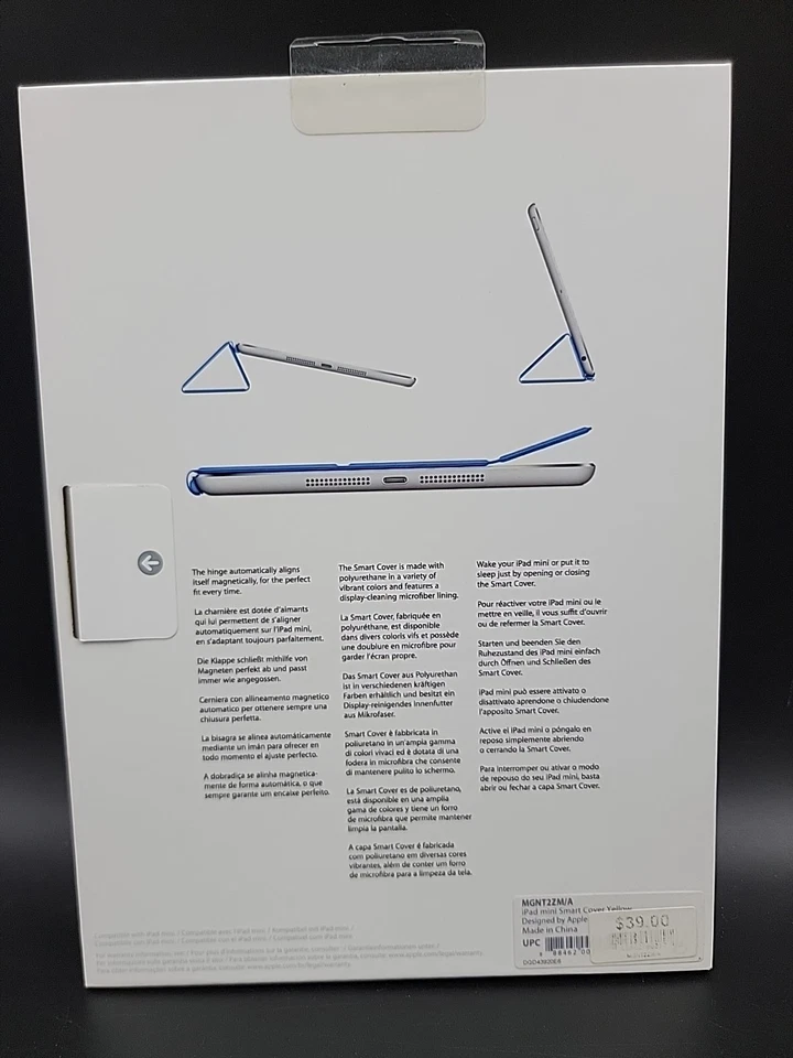 Apple MVQE2ZM/A  Smart Cover (iPad Mini) Yellow - New - Image 2 of 2