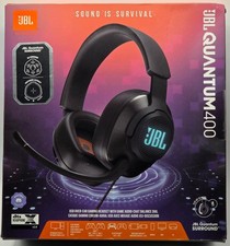 JBL Quantum 400 Wired Over-Ear Gaming Headset 3.5mm audio jack or USB-C NEW