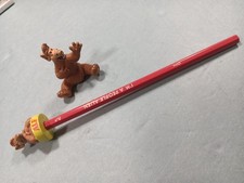 Vintage Alf Pencil "I'm a People Alien"   2" PVC Alf Figure 1980s