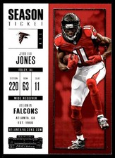 Julio Jones 2017 Panini Contenders #1 Falcons NFL READ FREE SHIP AutographDen