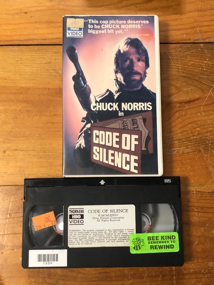 Code of Silence VHS 1985 HBO Thorn EMI Clamshell Release - Image 4 of 4