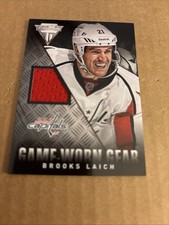 2013 Titanium Game Worn JSY RELIC Brooks Laich #GG-LAI Capitals Hockey Card (f3)