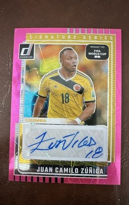 2025-26 Panini Donruss World Cup Juan Camilo Zuniga Pink Auto Colombia