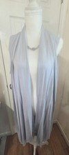 XL Women's Sleeveless Drape-front Cardigan Vest Open Front