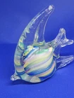 VINTAGE MURANO STYLE ART GLASS ANGEL FISH PAPERWEIGHT FIGURINE