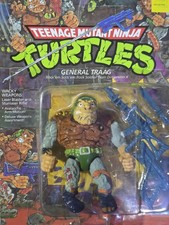 1989 TMNT General Traag Action Figure MOC Sealed Playmates Vintage Wacky Weapons