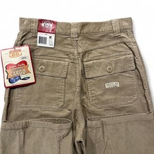 NWT VTG Route 66 Corduroy Pants Women's 10 Tan Cotton Straight Leg Trousers Y2K