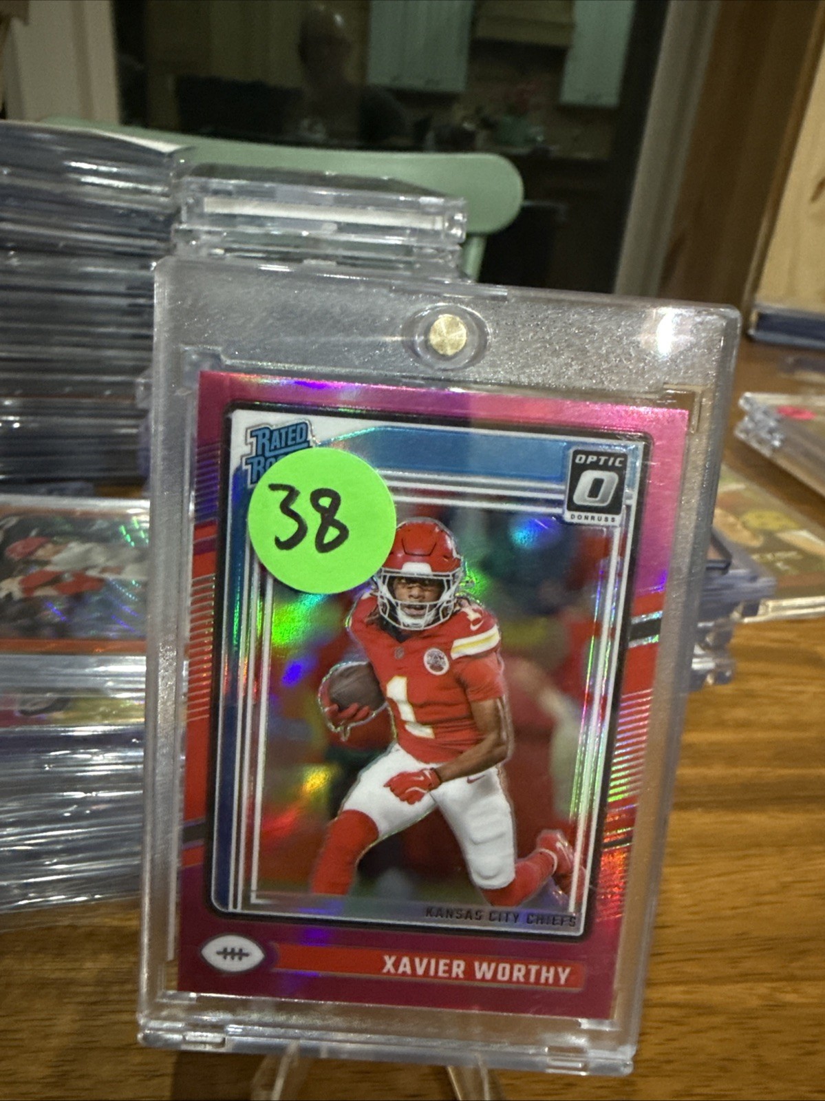 2024 Donruss Optic Xavier Worthy Pink Rated Rookie #300 Chiefs